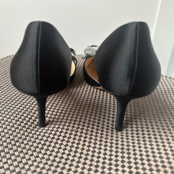 NWB Badgley Mischka black d’orsay Meilani bow heel - Picture 4 of 11